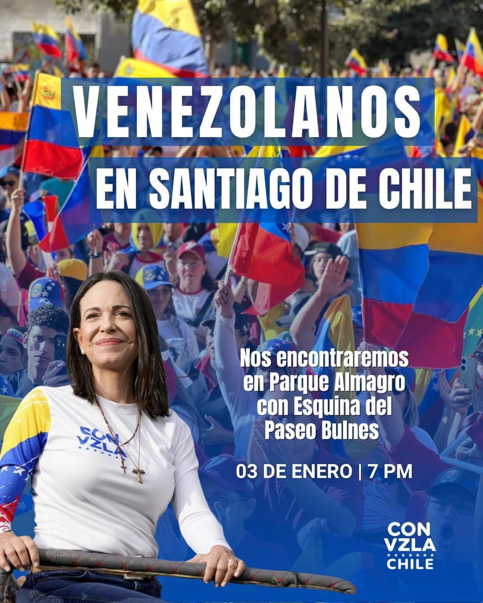 Me alegro mucho por los venezolanos que viven aquí en Chile y en el mundo. Pronto tendrán un país seguro al que regresar.