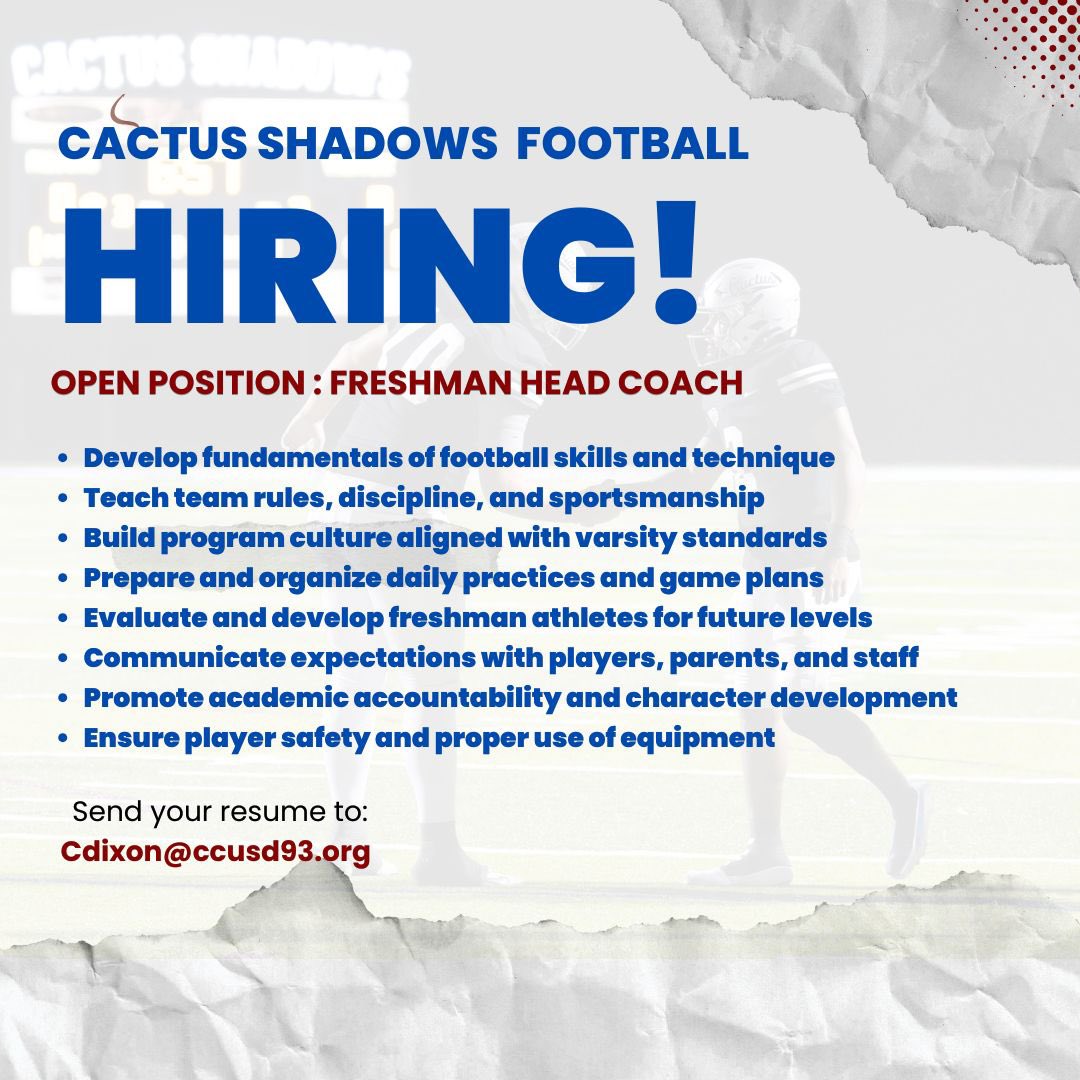 Cactus Shadows Falcons football tweet media