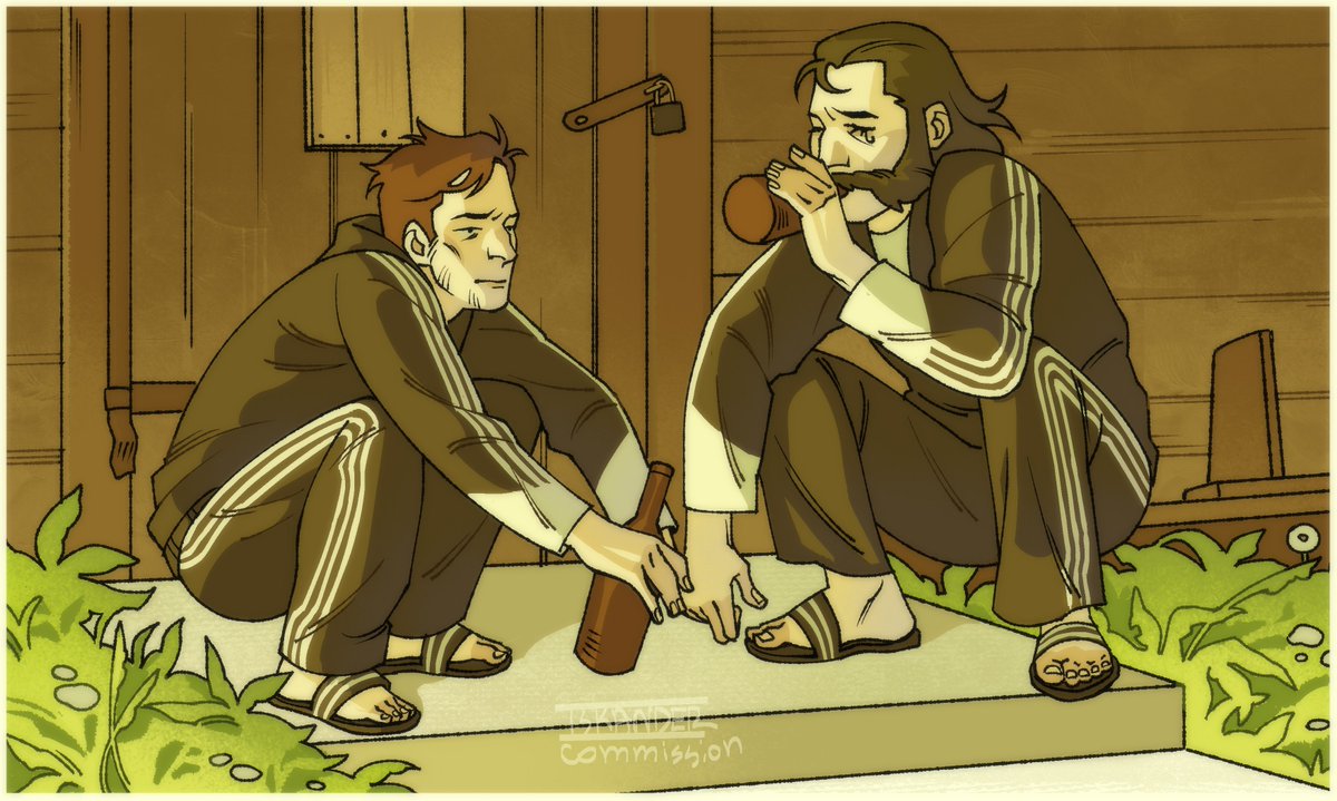 I was commissioned to draw Robert and Fenomaman as gopniks. East slavics I dedicate it to all of you
