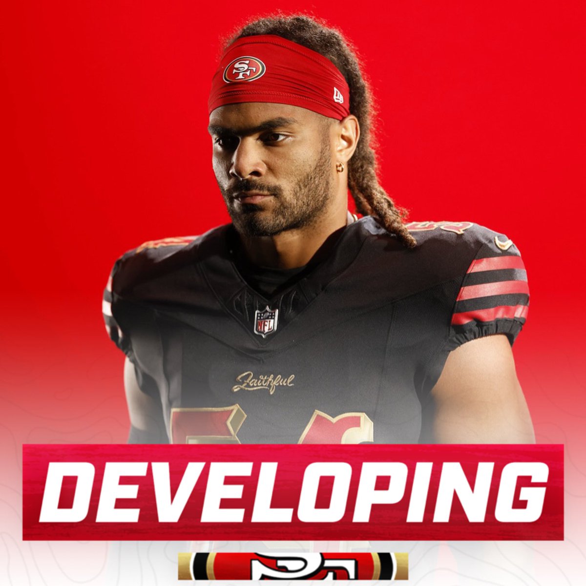 OurSf49ers's tweet image. #49ers LB Fred Warner is reportedly telling his teammates that he’s targeting the Divisional Round of the Playoffs for his potential return, according to @mattbarrows 

via: @timkawakami || @Coach_Yac