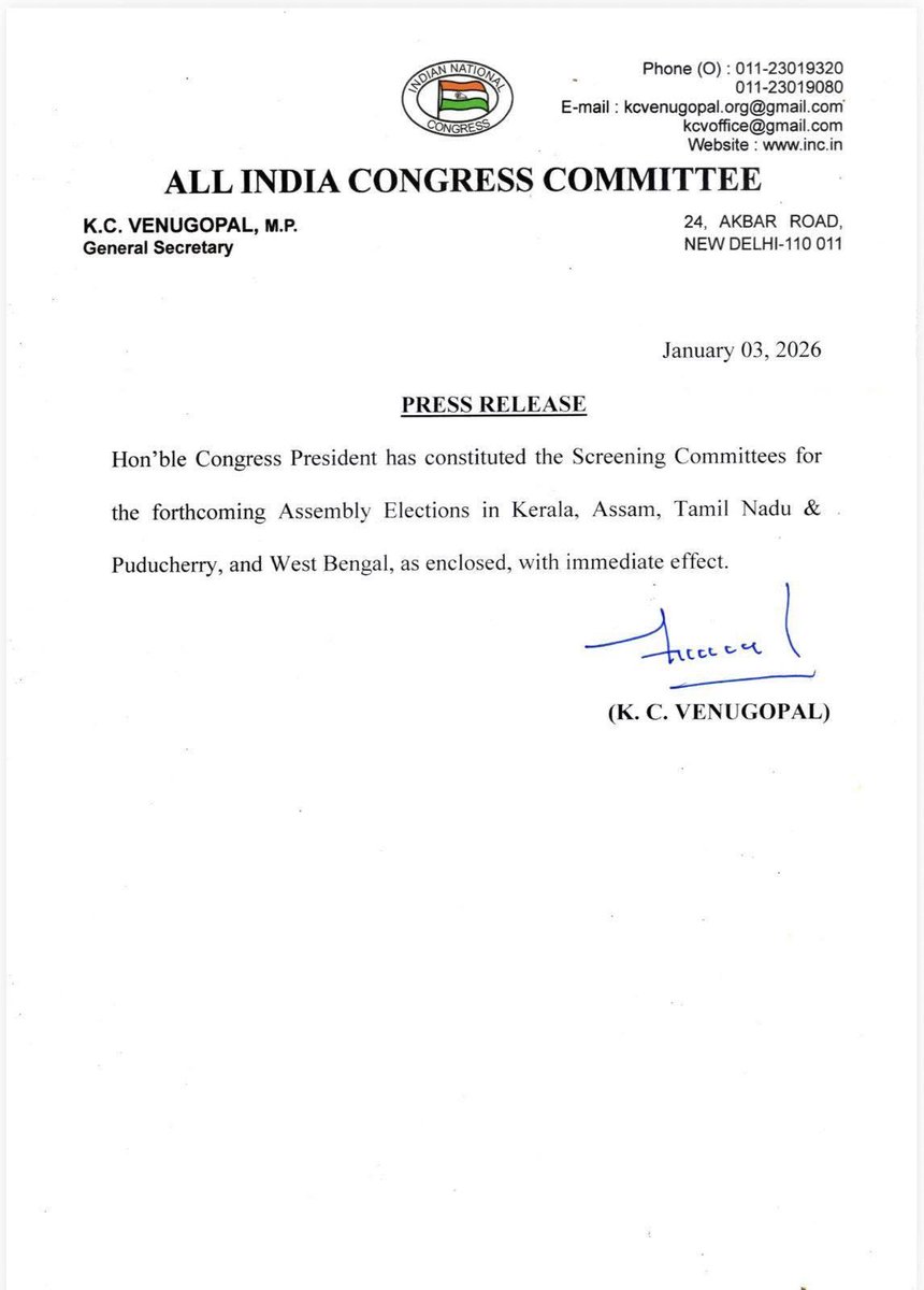 MLAKhalil's tweet photo. Heartfelt congratulations to Hon'ble MP @priyankagandhi Ji for being appointed as the chairperson of the screening committee of Assam for the upcoming assembly election. 

Gratitudes to Hon'ble President, AICC Shri Mallikarjun Kharge Ji, Hon'ble @RahulGandhi Gandhi  Ji, Hon'ble Bhanwar Jitendra Singh Ji and @GauravGogoiAsm ji