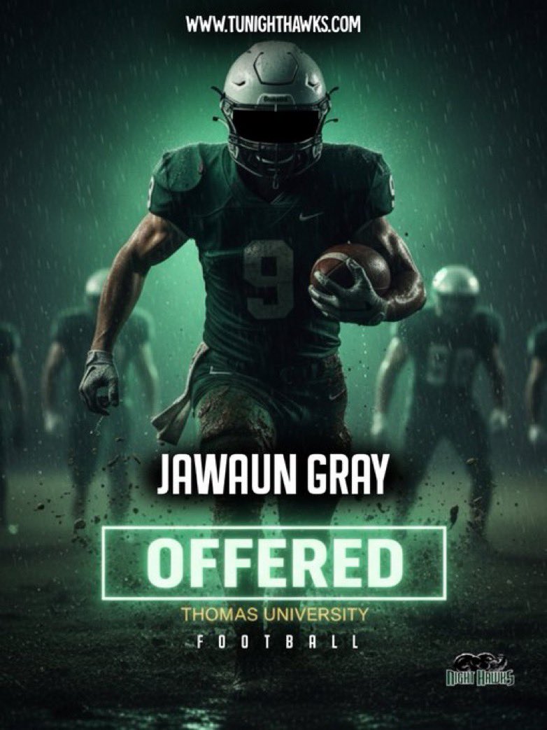 Jawaungray1's tweet image. Blessed to receive my 2nd offer from Thomas University! @dan_pippin @MrViny123 @Coach_JayREC @coachclack23 @COACH_GOODWELL @MrHorne20