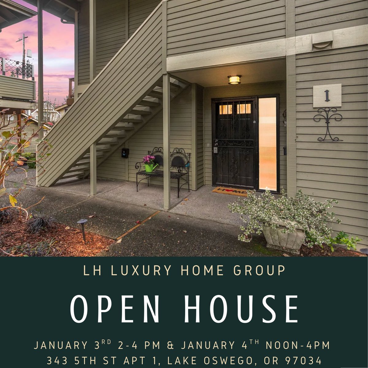 LHluxuryhome's tweet image. 🚨OPEN HOUSE🚨

📍343 5th St APT 1
Lake Oswego, OR 97034

🗓️Saturday, January 3rd: 2-4pm
🗓️ Sunday, January 4th: Noon-4pm

2 bd | 2 ba | 910 sqft 

$500,000

#openhouse #openhousesunday #lakeoswego #realestate #sundayopenhouse #saturdayopenhouse #openhousesaturday #realtor #pdx