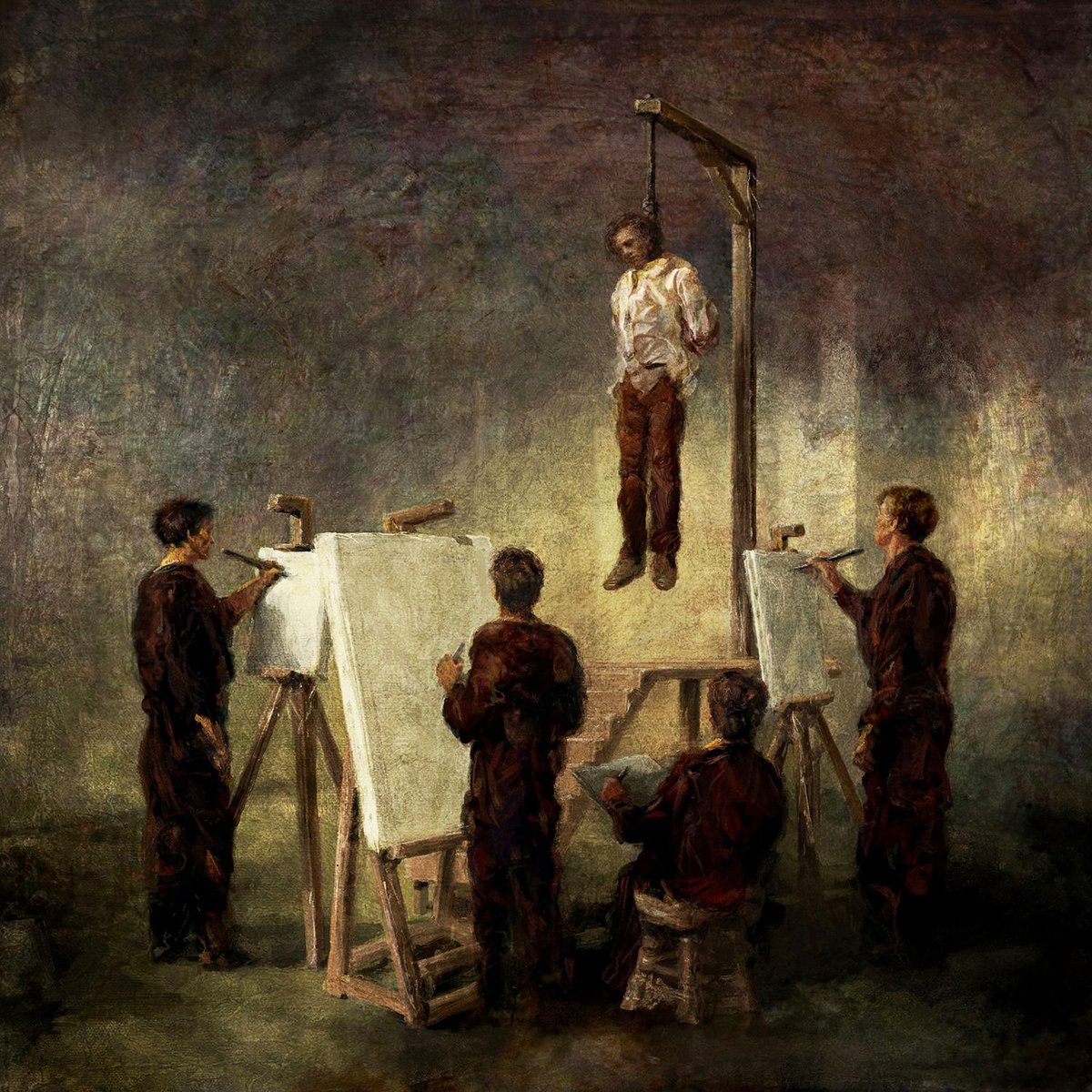 Eliran Kantor (1984 Israeli/German painter and illustrator)
"Still Life" 
(Will serve as the album cover for 'A Void Within Existence' by Abigail Williams)