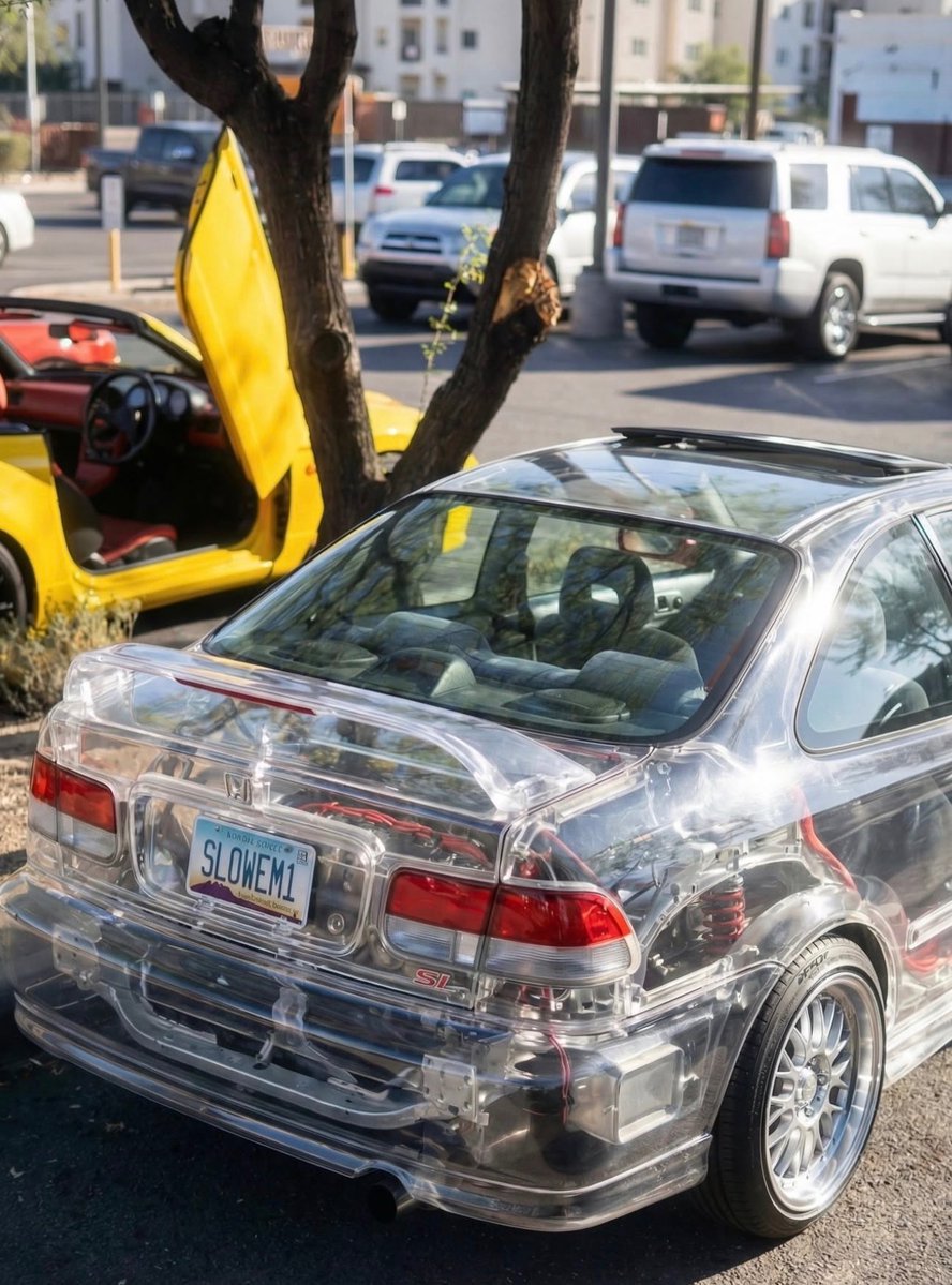 kingsofjdm's tweet image. Clear Body Civic 🤯🤯🤯