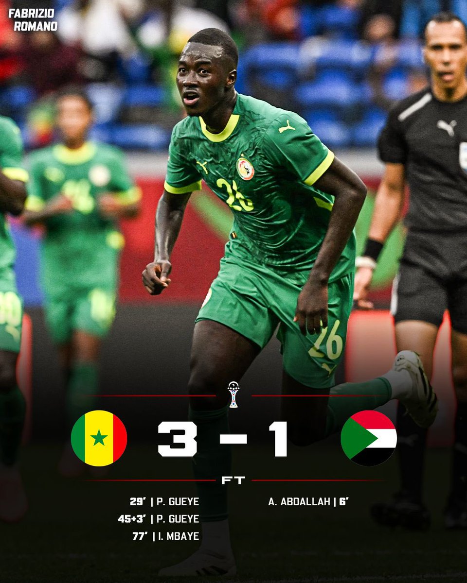 Senegal eliminate Sudan from the Afcon! 🇸🇳

Who’s been your Man of the Match?