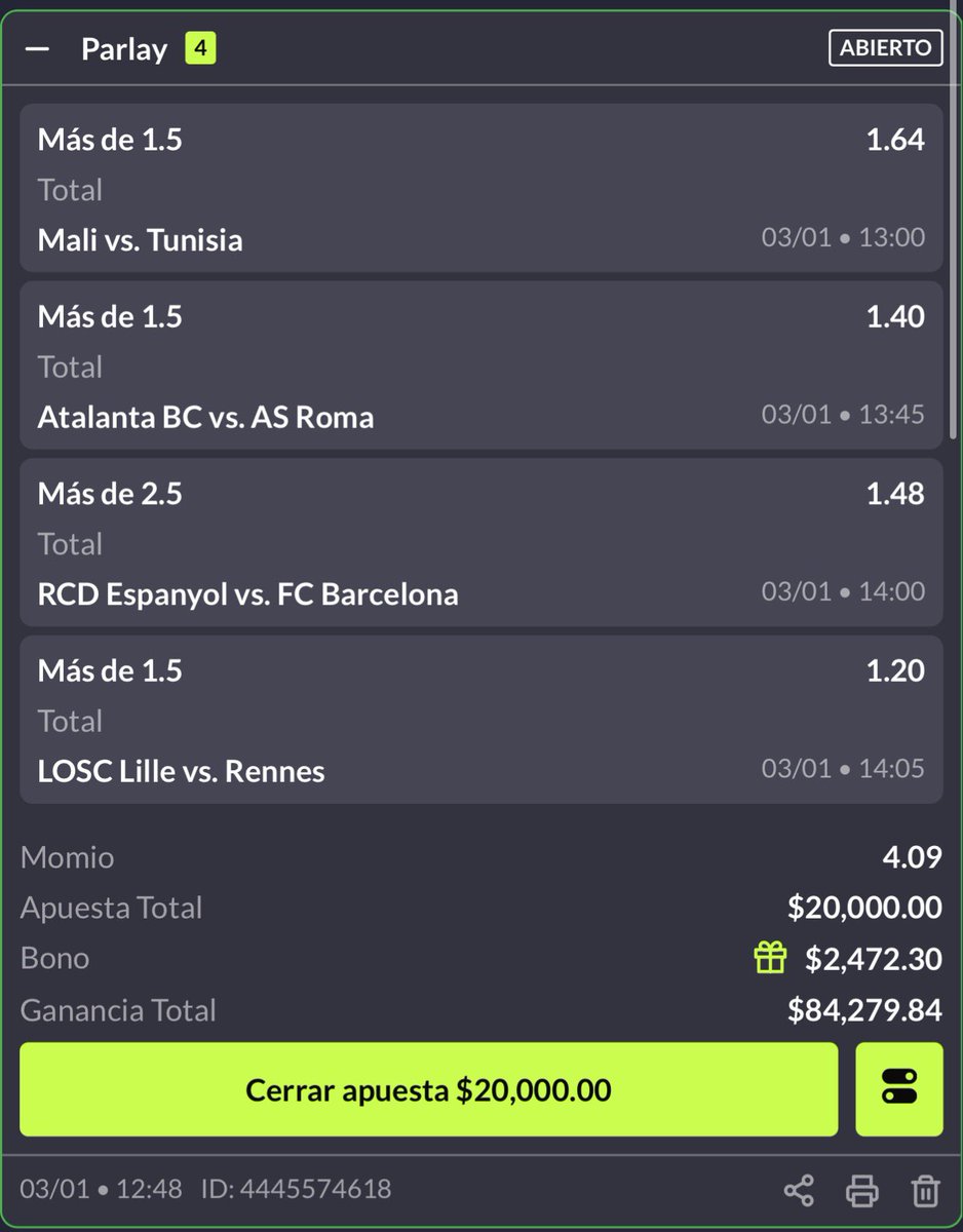 💣Parley 

Se ve facilito , le damos o k ? Repórtate con un like y RT si me sigues