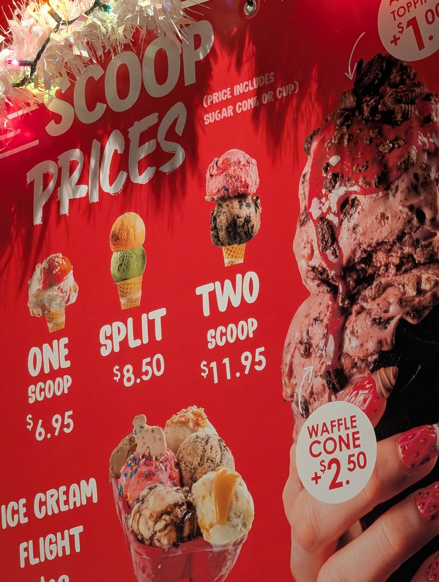 CD44_'s tweet image. $12 for two scoops of chocolate ice cream in Milwaukee?!? ☠️☠️☠️