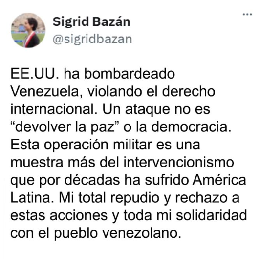 MGoblinciano's tweet image. Mientras los chamos festejan la caida de un dictador, cojudas como Sigrid Bazan dan palta ajena criticando la intervencion de Estados unidos XDDD #peru #trump #venezuela #maduro