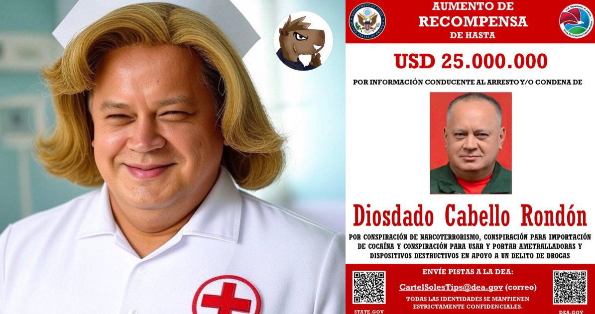 Si usted se topa con una enfermera sospechosa y alborotada, amárrela. Vale 25 millones de dólares!!!