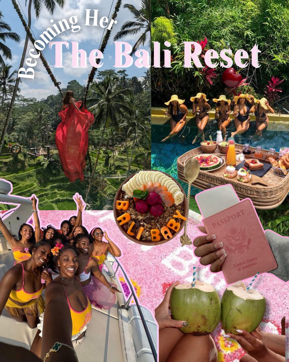 If you’ve been waiting on a sign this is it ✨
I’m hosting a Bali experience and you’re invited🤗

🌴 Luxury villas
🌴 Culture + adventure
🌴 Intentional sisterhood

🔥 RSVP  today, Don’t miss out on the sale that’s happening now until Sunday ✨ 
booking.luxetribes.com/booking/b67a35…