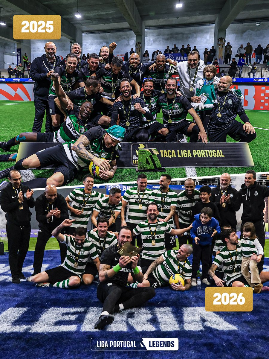 ligaportugal's tweet image. Um ano depois, o @SportingCP  volta a explicar a sensação 𝑫𝒆́𝒋𝒂̀ 𝒗𝒖 🍾

Se o início de 2026 foi assim, o que prevês para o futuro dos leões? 🔮

#LPLegends #AllianzCUP