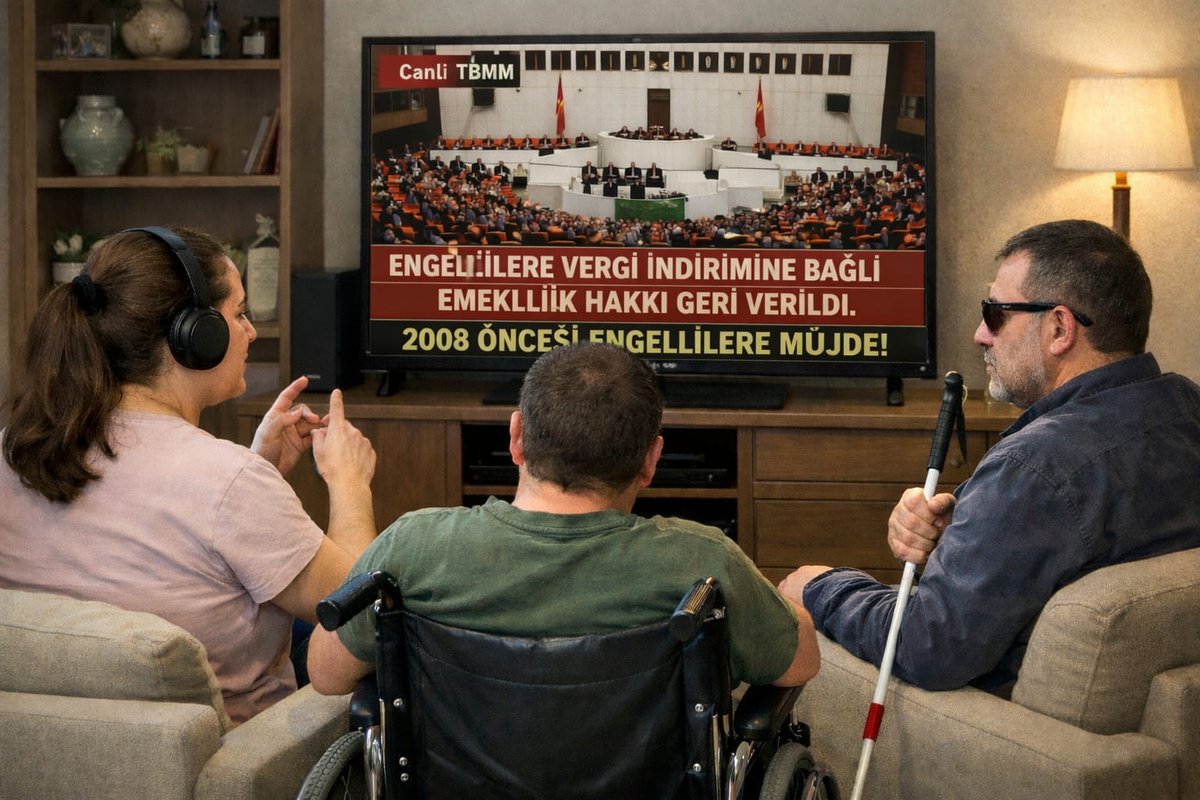 <a href="/EhatDer/">ENGELLİ HAKLARI VE ADALET TOPLULUĞU DERNEĞİ</a> Engellilik kader değil, emeklilik haktır.
Bir ömür çalışıp
sonunda beklemek kader olmamalı.

#EmeklilikteEngelOlmasın

<a href="/kasapoglu/">Dr. Mehmet Kasapoğlu</a> 
<a href="/avfatmaoncu/">Av.Fatma Öncü</a> 
<a href="/aysekesir/">Ayşe Keşir 🇹🇷🇹🇷🇹🇷</a> 
<a href="/AYMBASKANLIGI/">Anayasa Mahkemesi</a> 
<a href="/jsarieroglu/">Jülide Sarıeroğlu 🇹🇷</a> 
<a href="/aylinyaman_/">Dr. Aylin Yaman</a> 
<a href="/AliKARAOBA/">Dr. Ali KARAOBA</a> 
<a href="/Semra_caglar_/">Semra Çağlar Gökalp</a> 
<a href="/gergerliogluof/">Ömer Faruk Gergerlioğlu</a> 
<a href="/sgksosyalmedya/">SGK</a>
#Venezuela