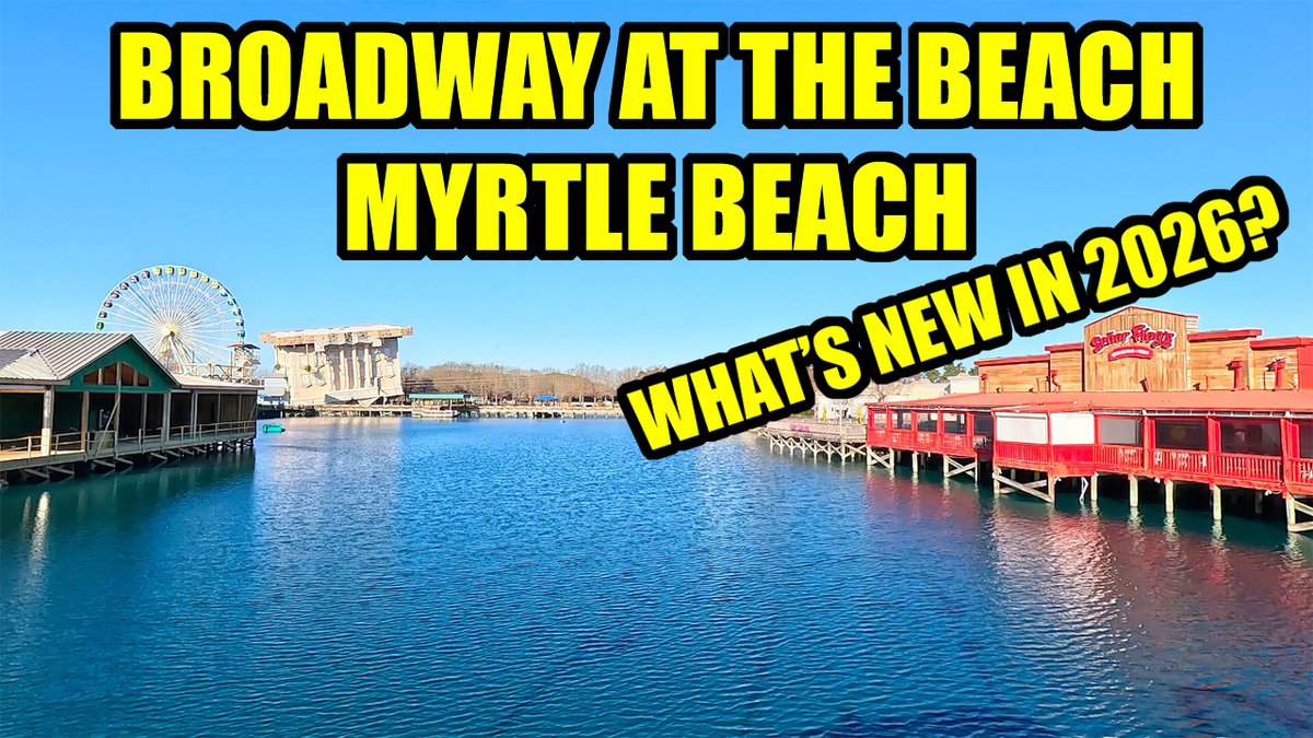CarmenandBrian's tweet image. New Video! A lot of changes at Broadway at the Beach in Myrtle Beach are coming in 2026! Lots of closures and more than one big opening happening in 2026! We cover it all in this video! #MyrtleBeach
youtu.be/0QnUHMwnHqk