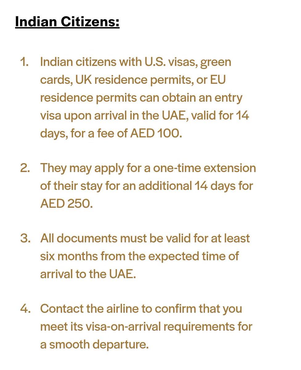 sangamv's tweet photo. @airindia Thnks for responding, as per the UAE Embassy, I need to check with the airline (point 4 in the screenshot below) which is air india in this case to confirm the requirements. https://t.co/IKfdcKJ0vy