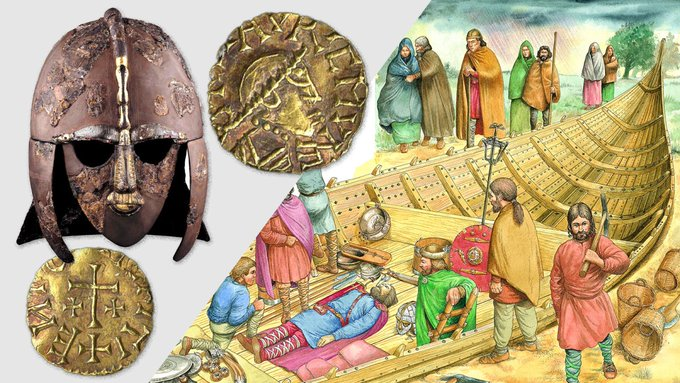 Neighbo_7's tweet image. Sutton Hoo burials may have been soldiers in #Byzantine army.  A leading Anglo-Saxon academic theorises that some Anglo-Saxon burials were for British soldiers who went to fight for #Byzantium