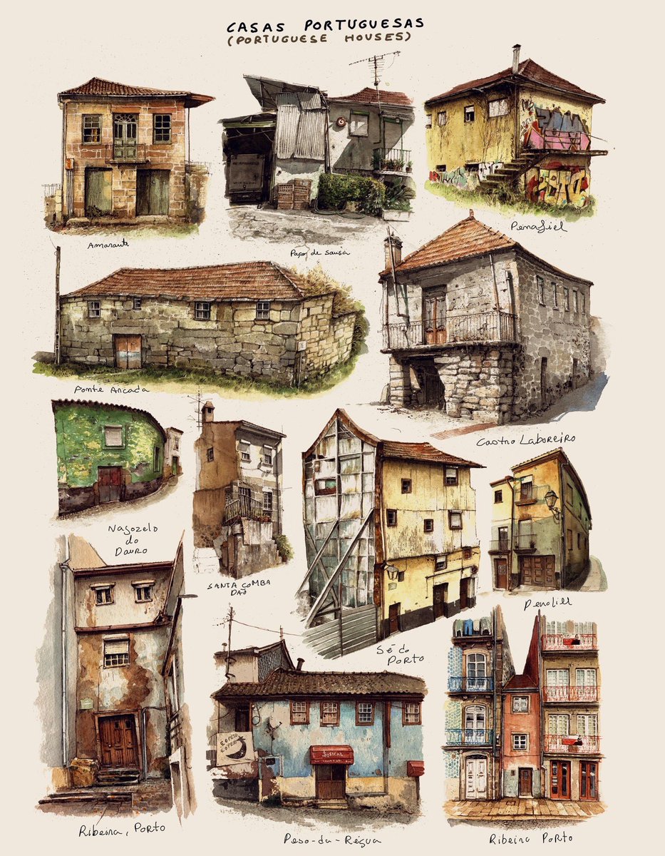 Portuguese treasures I’ve painted in the last months