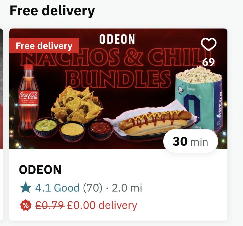 AdamP1242's tweet image. What the fuck do you order from an Odeon cinema takeaway ??? 😂😂😂

Just go to the supermarket brother