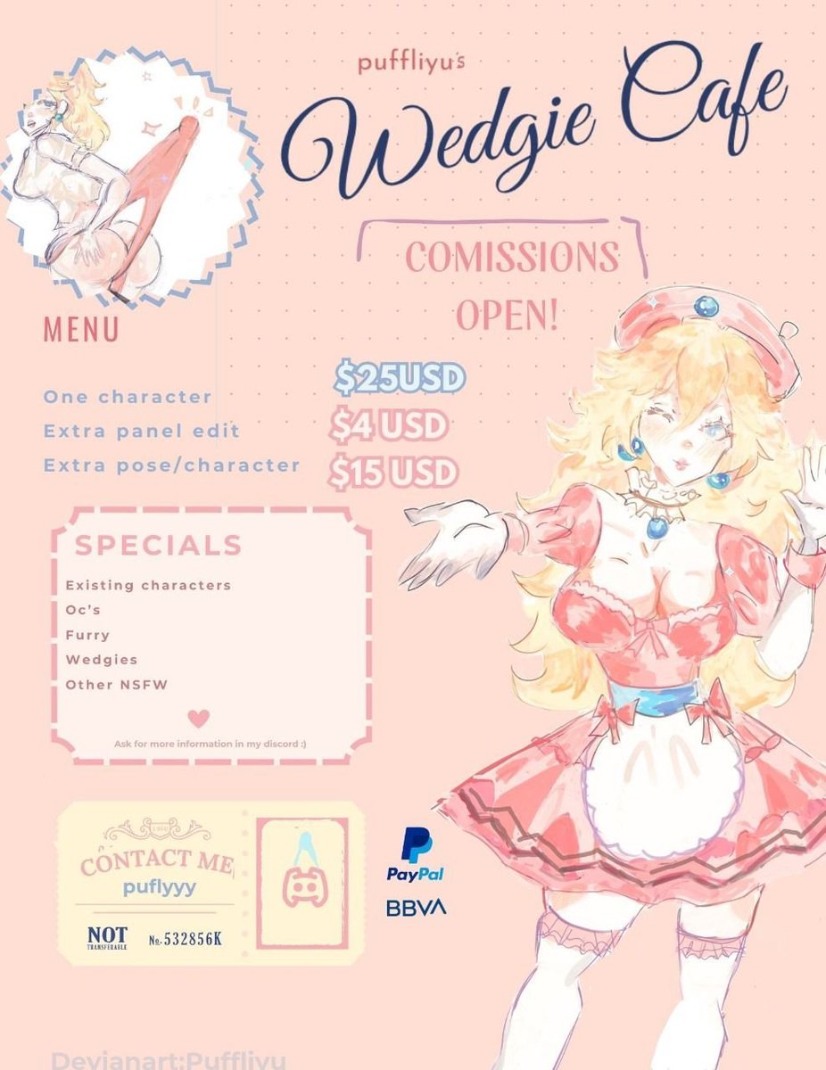 apuffly's tweet image. Open comissions! :D 
#wedgietime #nsfwtwtًً