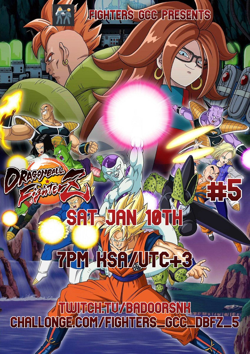 FightersGCC's tweet image. Slowly becoming a new popular choice, we're running DBFZ again this month.

🗓️Sat Jan 10th
🕖7PM KSA/UTC+3

📺Twitch.tv/BadoorSNK

✍️Sign up
challonge.com/fighters_gcc_D…

✉️Discord invite
discord.gg/rBq9Sm3QEn
