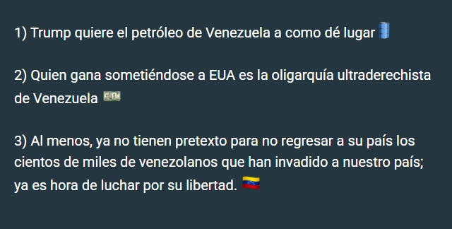 Con la caída de Nicolás Maduro, ¿Congratulations Venezuela? o la nueva Irak... Como sea, también era necesario ya un respiro para los venezolanos de Venezuela.