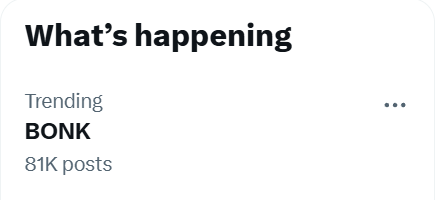 BSCGemsAlert's tweet photo. BONK is currently trending on X 🔥
