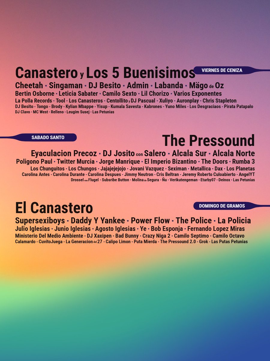 CanasteroE35666's tweet photo. El cartel oficial del CanasFest 2026 https://t.co/FrXDlapzQ3