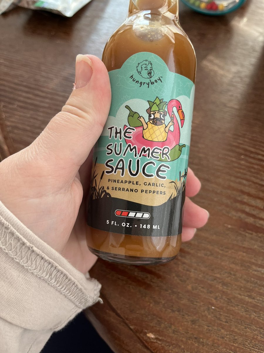 I had never even heard of this flavor, but I wanted to try it. First time trying <a href="/yeptheboys/">The Boys</a> hot sauce. 
It’s a shame it arrived literally right after I finished having lunch 😅