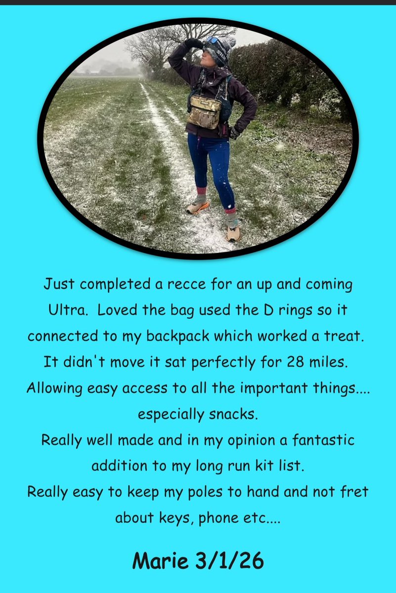 New review from Marie added to the website. Also the first pic of someone with a Camo geek! Love it!
geekyhiker.co.uk chestpacks
#hiking #trailrunning #ultras #ultrarunning #fastpacking #walking #backpacking #running