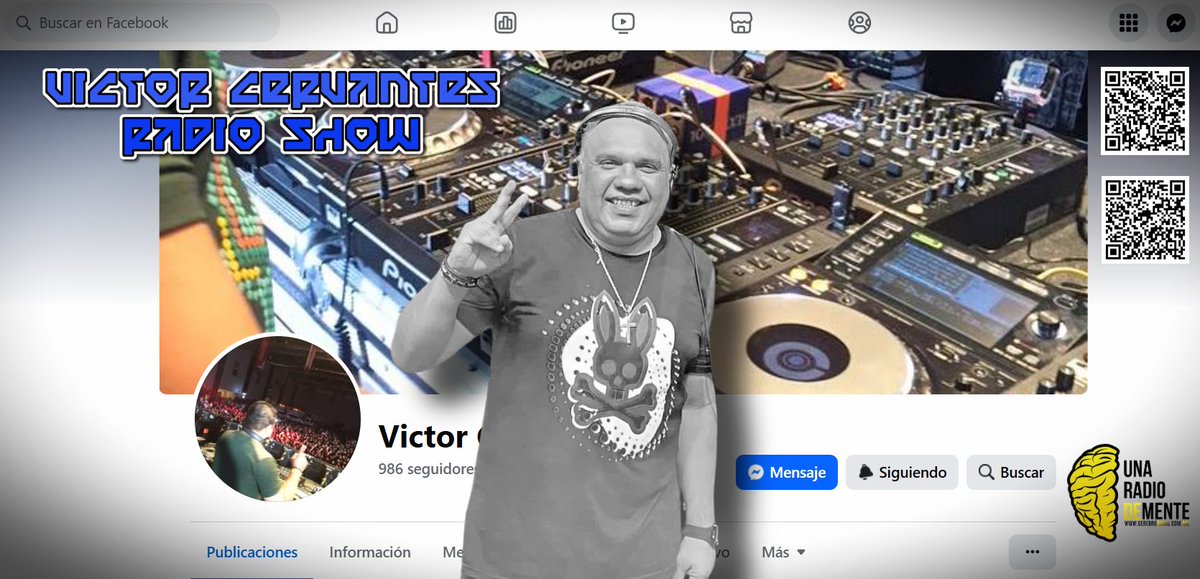 Esta noche a las 20:00hMX a través de cerebroradio.com.mx el maestro Victor Cervantes mezclando como sólo el sabe hacerlo en el Radio Show. Conéctate.