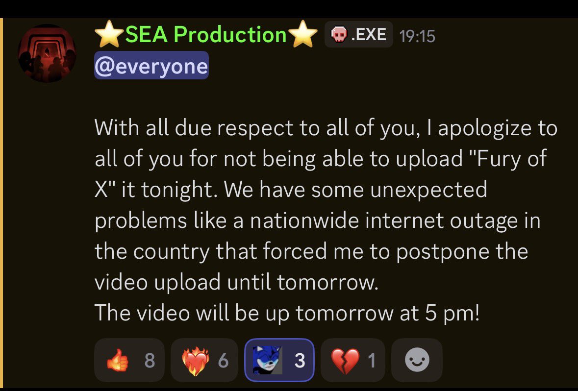 An update: 

We’ve had to delay the episode to Sunday due to an outage in our animator’s country.

We apologise for the inconvenience!
