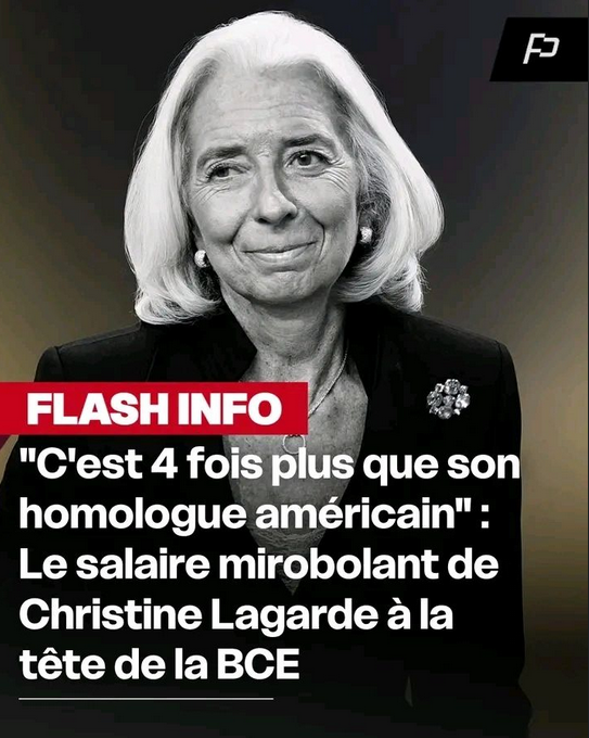JCondamine's tweet image. 726 000 € par an, soit 56 % de plus que le salaire officiellement communiqué.
A nos frais... Maintenant, on sait ce qu'est le gaspillage public ! Tout  ça pour nous emmerder avec son euro numérique et supprimer les espèces  !! Out !