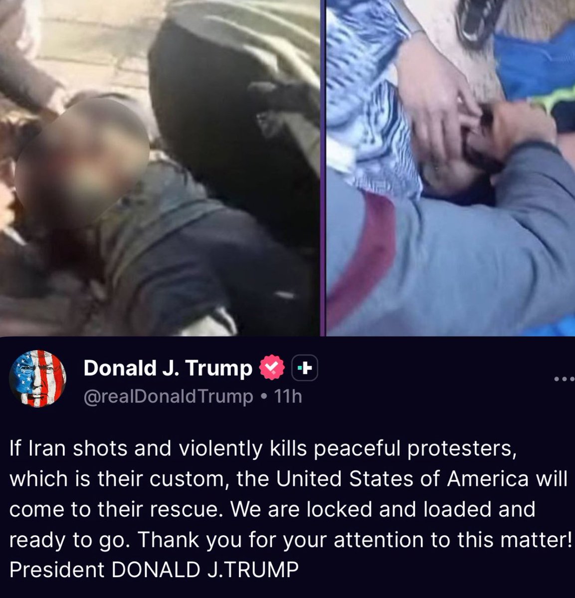 NiohBerg's tweet photo. Confirmed: At least 5 people murdered in Ilam Province so far. Unsure if these are only from today, but casualties are rapidly increasing.

Hold President Trump to his promise. Whomever can reach his Administration, now is the time. https://t.co/CBxWQm9wrv