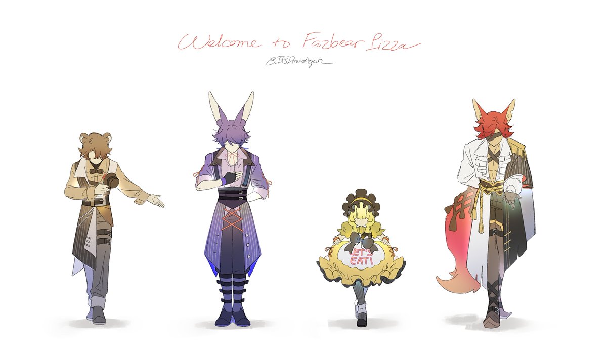 Salute 

#FNAF擬人化 #Freddy #FreddyFazbear #Bonnie #Chica #Foxy #FNaF