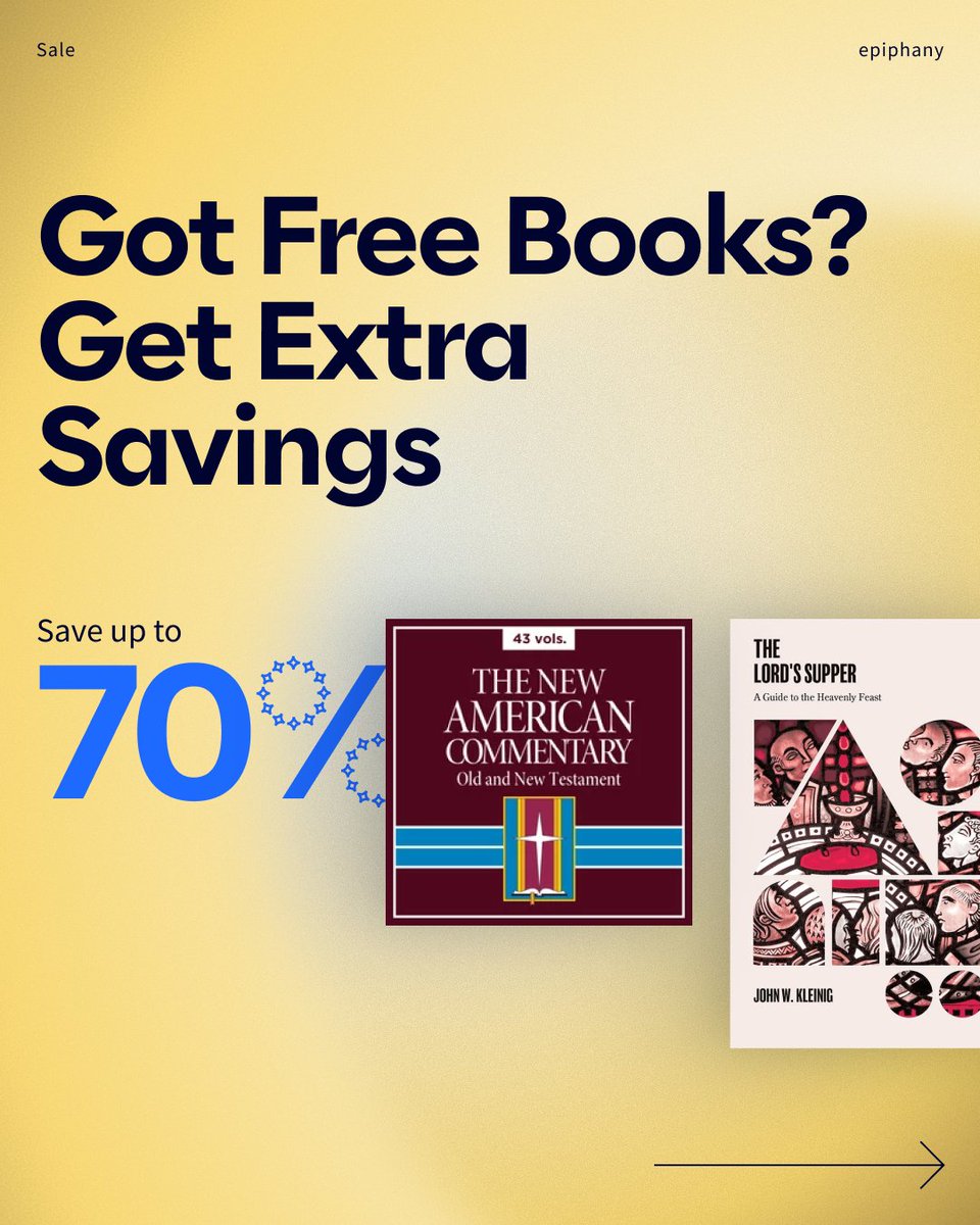 Logos's tweet image. Get one—or all—of our Logos free books this year? 👀

🫵 You can save more on their full series during the 12 Days of Logos Sale. 

These collections are up to 70% off, but you’ll get extra savings for the volumes you already own. (Since you never pay twice for a book you own in…