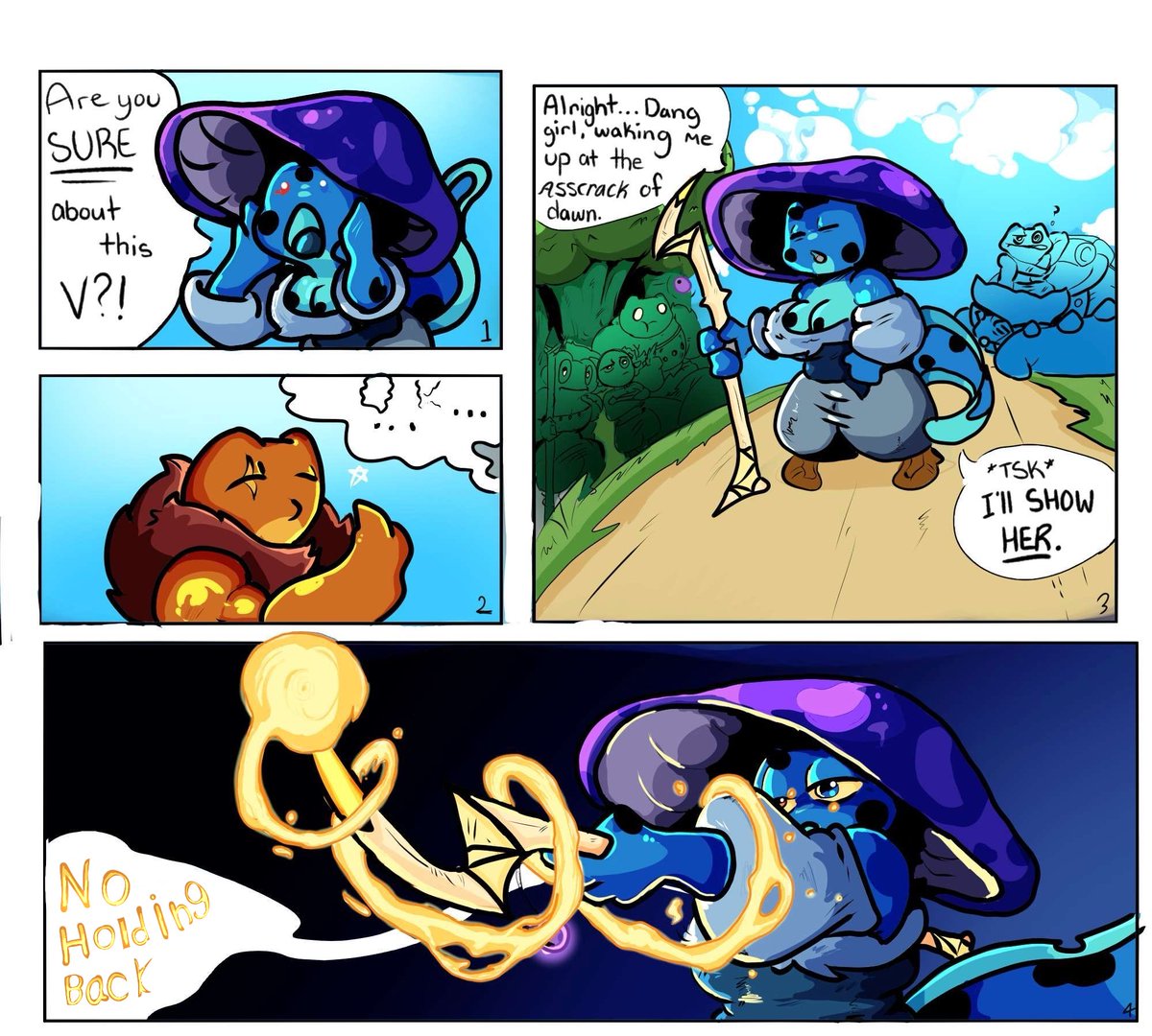 Ponds Hollow. Verdani's Test (1/4)

This is my first comic, and my first post of the new years. And I gotta thank a lot of artist for accompanying me in my journey, and I must also thank <a href="/CeeHaz/">CeeHaz 👹 COMMISSIONS CLOSED</a> for being my biggest inspiration and motivation to start making comics.