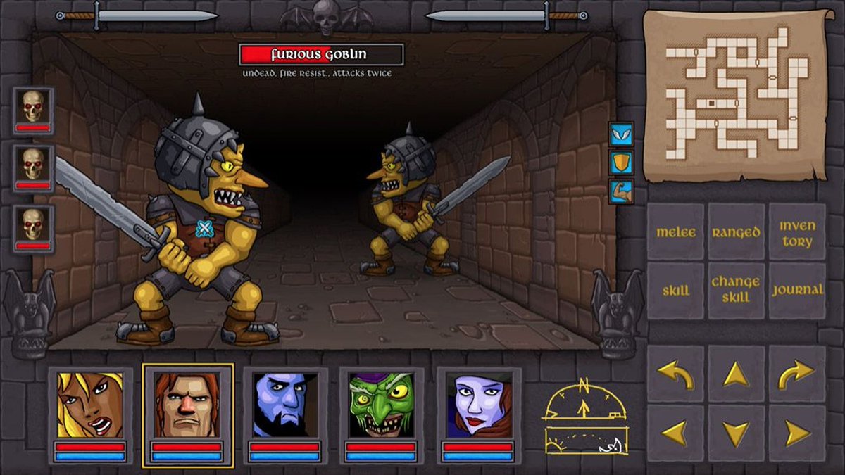 An old mockup of a #dungeoncrawler, before Underkeep was born. The idea was large open-world crawler in the scale of World of Xeen, with huge continents, mountains, deserts and cities. Underkeep is different but we hope you will like it too :) #screenshotsaturday #retrogaming