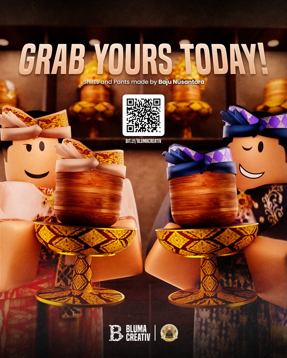 ✨ Authentic Balinese Handcrafted Jewelry ✨
Each piece is a story, lovingly made by local artisans. Find your unique adornment that carries the spirit of the island. 🌺🌴

roblox.com/communities/98… roblox.com/communities/16…

#robloxart #RobloxDev #robloxugc