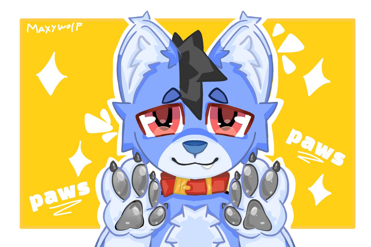 PAWS con olor a UwU. 😂🤣
#furry #furryfandom #art #furryartist #furrycommunity 
#artwork #dibujodigital #SFW