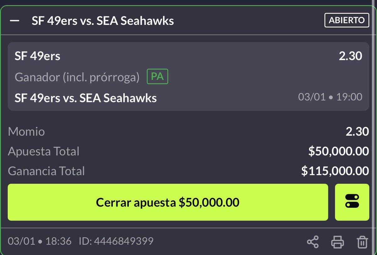 💎DIAMANTE 

 #FTTB ML 

No me gusta , la verdad me fascina , me encanta , me emociona el ML me encantan los momios
Positivos , no les tengo miedo 

Me iré formando en la caja para cuando cobremos , les
Aparto lugar, VAMOS POR EL SEGUNDO DIAMANTE 💎

#FTTB SIN MIEDO