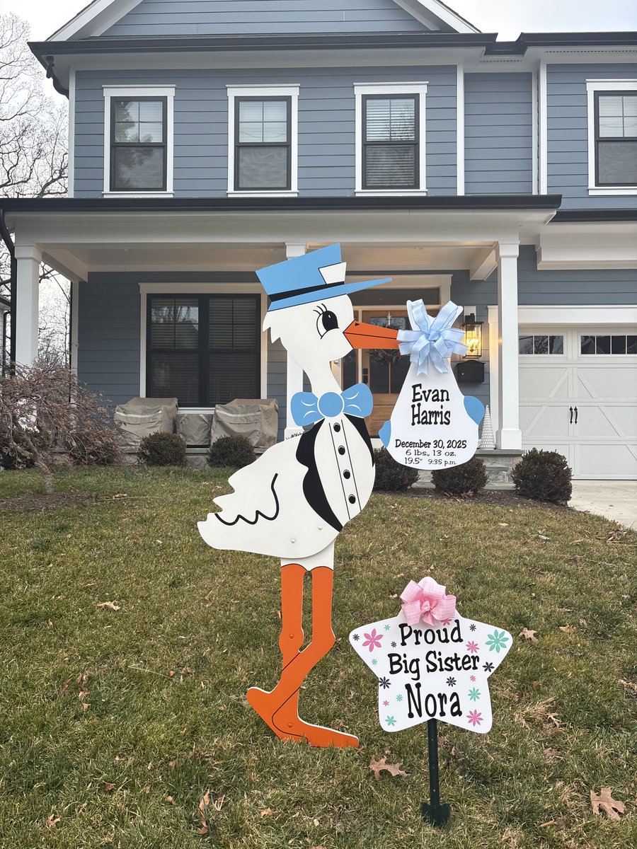 FlyingStorks's tweet image. facebook.com/share/p/17bNnM…

A big welcome home to Evan Harris born, December 30, 2025!  Congratulation to Parents and Grandparents!!

hashtags…