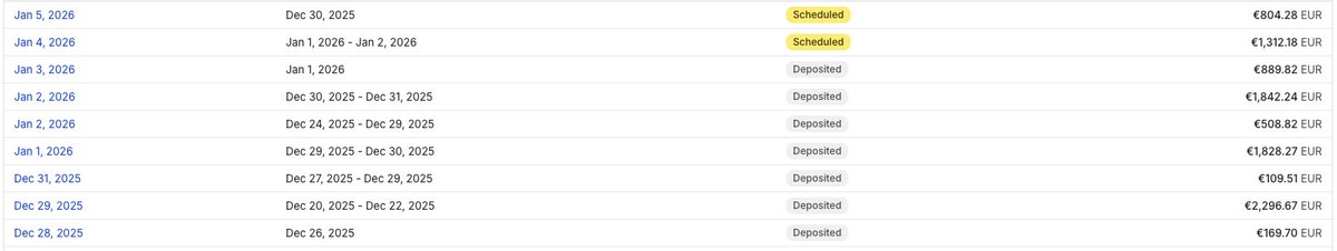 Sean8lab's tweet image. Salut les gars,
Je suis sur Shopify Payments et mes versements arrivent souvent en 3–4 virements différents et prennent donc +3 jours à arriver.
Résultat : Un cashflow imprévisible, retard sur la logistique, et compliqué de scaler proprement.
Comment vous gérez ça concrètement ?…
