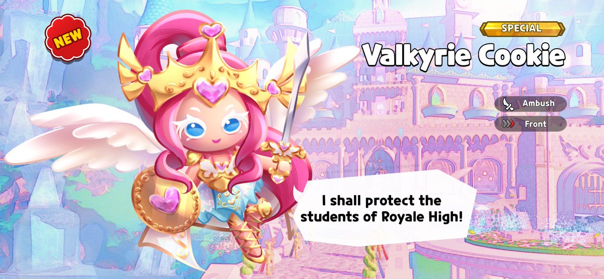 WHATTTTTT THERES A VALKYRIE COOKIE?????!!!!!!! THIS IS CRAZY

#royalehigh #royalehighart