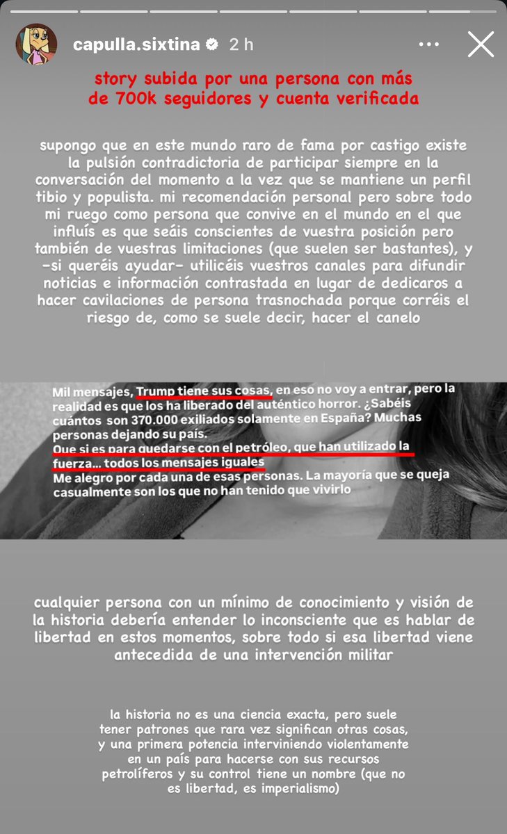 Mariang poniendo en su sitio a otra influmierder más esta semana