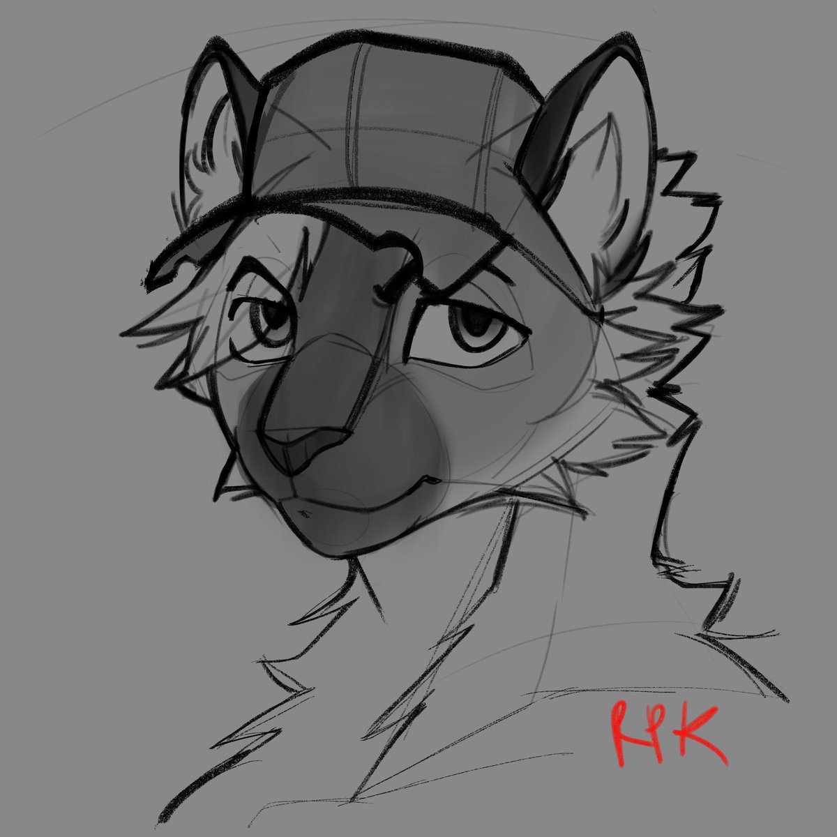 RealPakk_'s tweet image. Head sketch for @_Aurum79 race car