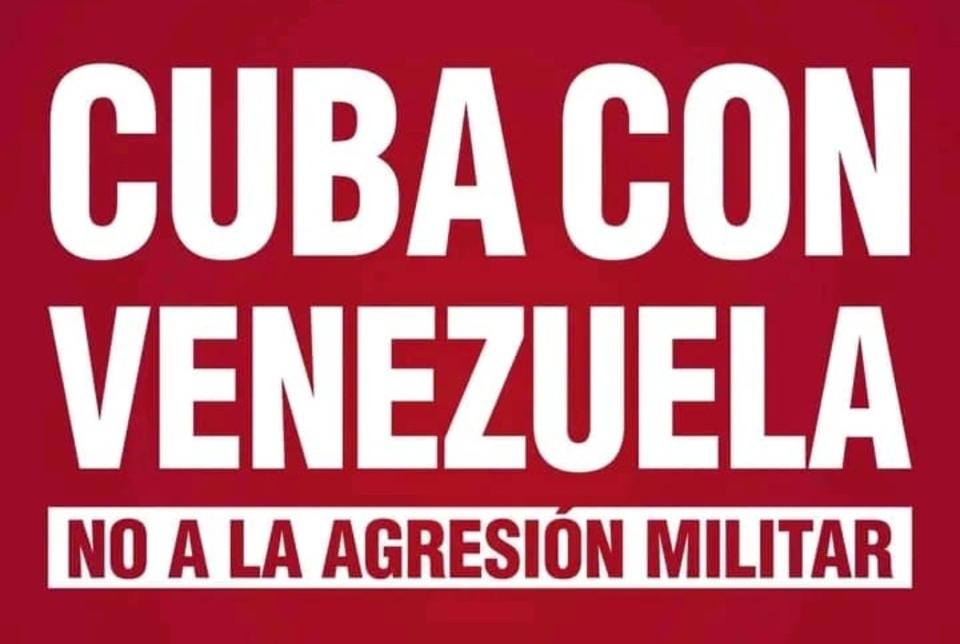 La declaración de nuestro gobierno está bien clara👇

"Por esa nación hermana y por su pueblo, estamos dispuestos 
a dar, como por #Cuba, hasta nuestra propia sangre".

#CubaConVenezuela
#DefendiendoCuba🇨🇺💪❤️