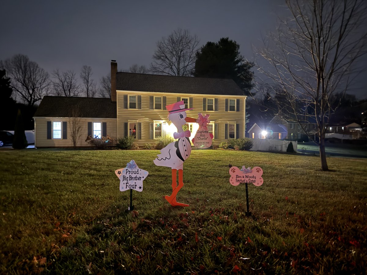 FlyingStorks's tweet image. facebook.com/share/p/1C7ST7…

Welcome home to Beautiful Charlotte Ann "Charlie" born December 27, 2025! Congrats to Proud Big Brother Four and furry friends, Zim &amp;amp; Woody for fetching a sister!…