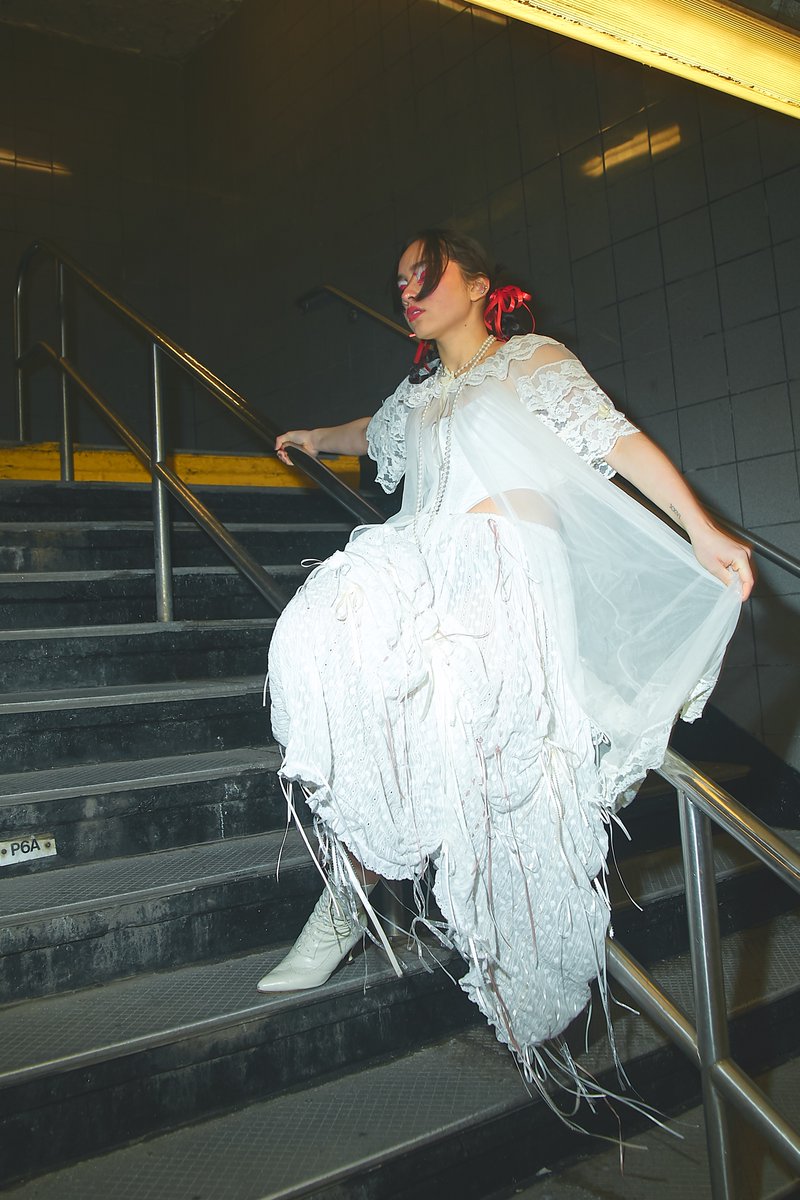 SS23 The Kiana Top in White Embroidery and SS25 The Angelina Skirt for 28th Street Uptown