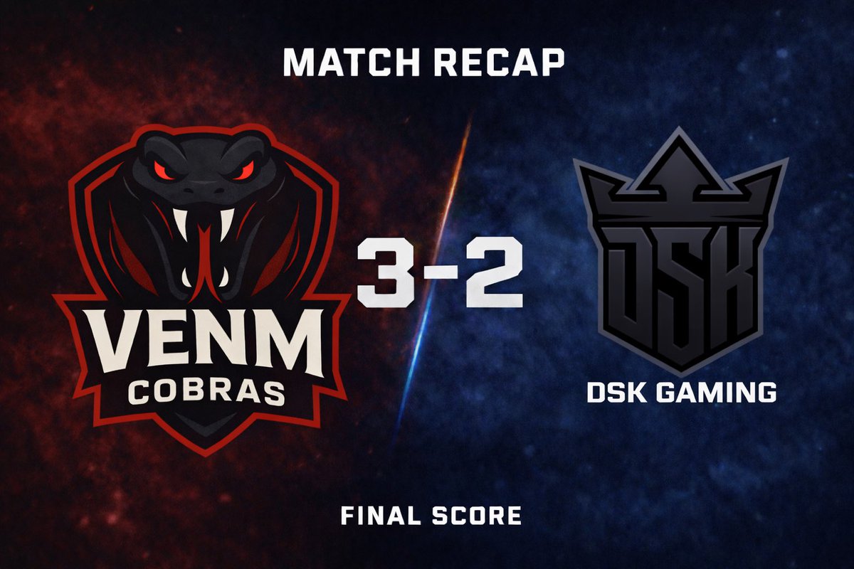 What an absolute banger of a series that was. The cobras clutch it up map 5.

Massive GGs to the <a href="/DSKgaming_EU/">DSK Gaming</a> team. 

#StrikeWithVENM #CallofDuty #esports