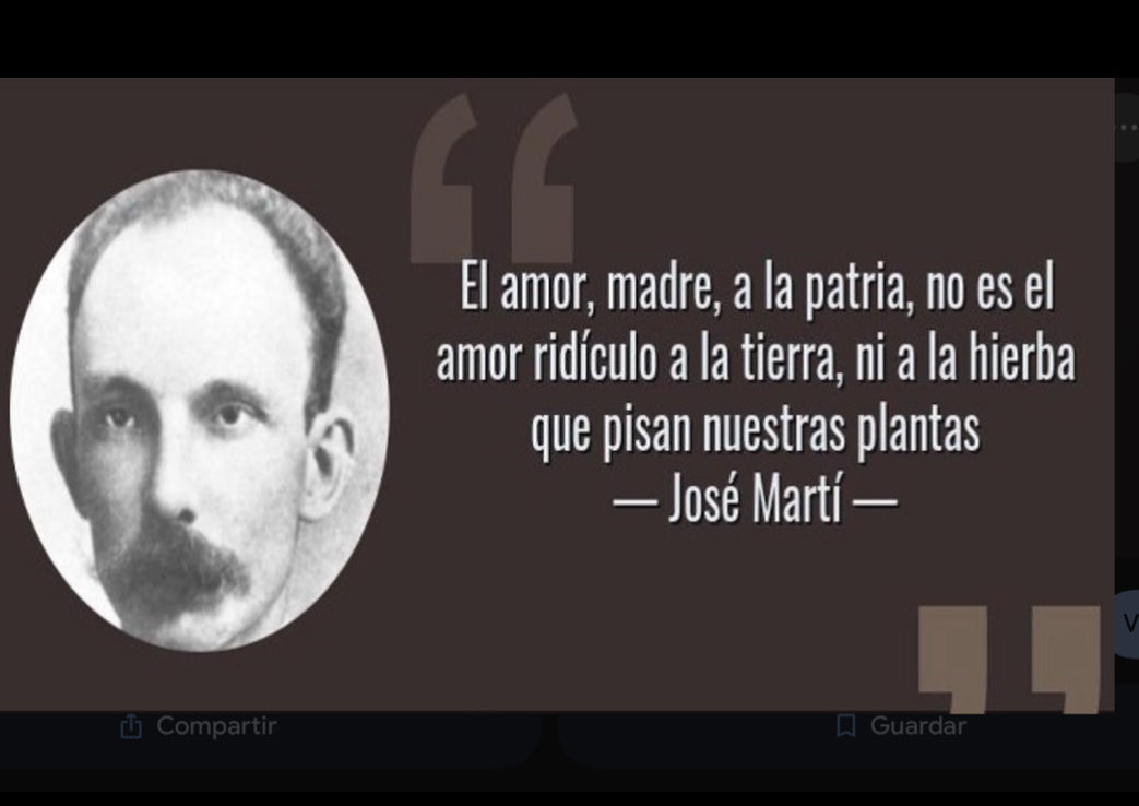 “Los Estados Unidos de Norteamérica parecen destinados por la Providencia a plagar la América toda de miserias en nombre de la libertad”
-Simón Bolivar 🇨🇴 

“El amor, madre, a la patria, no es el amor ridículo a la tierra, ni a la hierba que pisan nuestras plantas”
-José Martí 🇨🇺